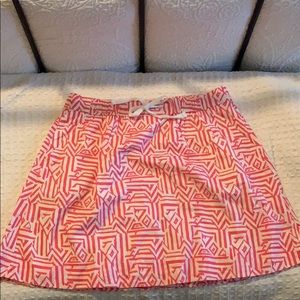 Linen drawstring skirt